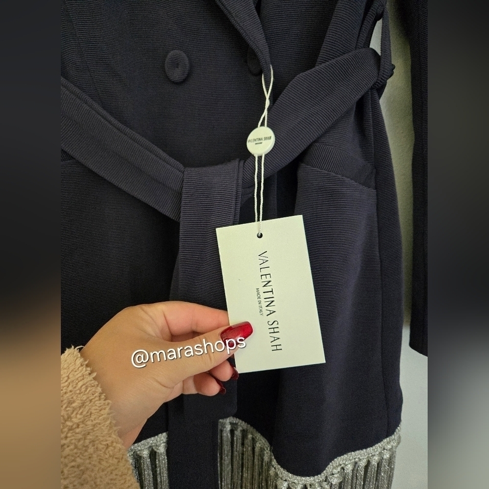 Valentina Shah Navy Blazer Fringe Dress - Picture 6 of 8